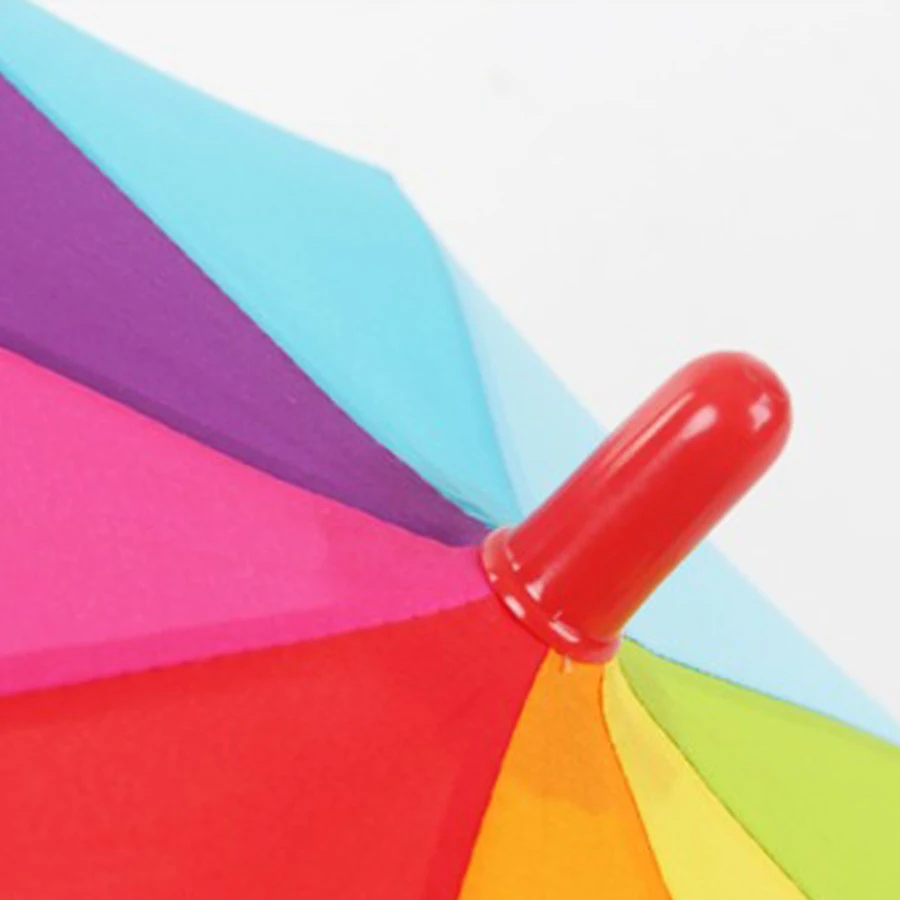 Радужный креативный Солнечный зонт с защитой от ультрафиолета ветрозащитный