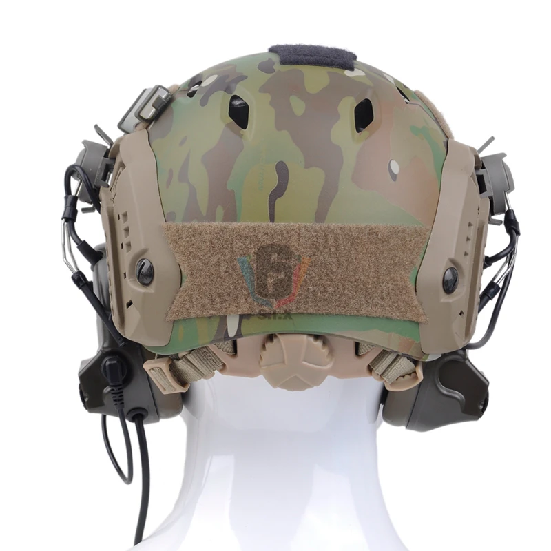 Z TAC Тактический шлем гарнитура Comtac II наушники стрельба страйкбол с рельсовым адаптером для быстрого шлема Comtac тактические наушники