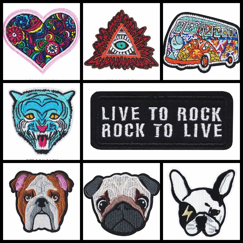 Мультфильм Письмо автобус цвет Мир Железный На Патчи для одежды мир