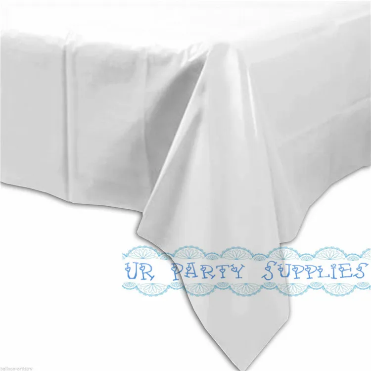 30 шт./лот вечерние столовые приборы из белого пластика большой размер 137x274 см