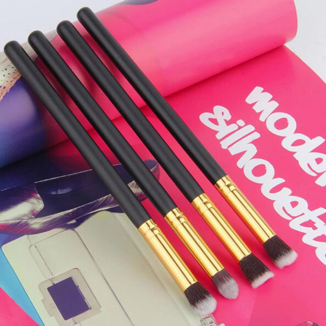 4 шт./компл. женский набор теней для век тональная тушь растушевки Карандаш Кисть