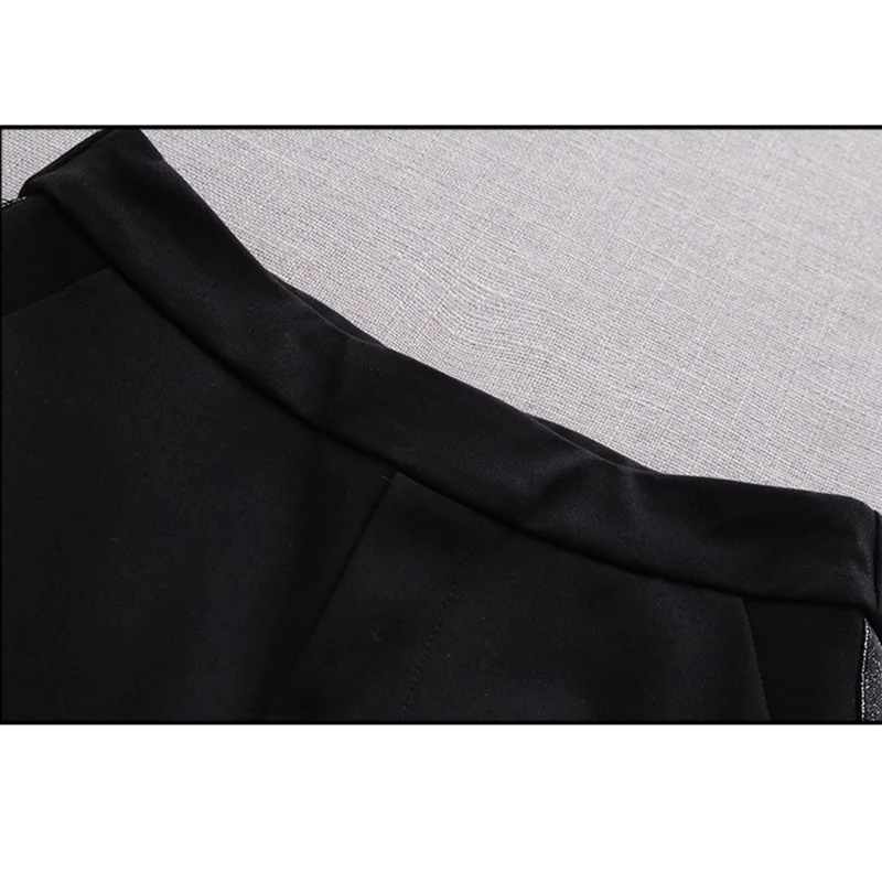 Nine points flare pants female 2019 spring autumn loose Elastic High Waist Lady slim Trousers wide leg casual sports | Женская одежда