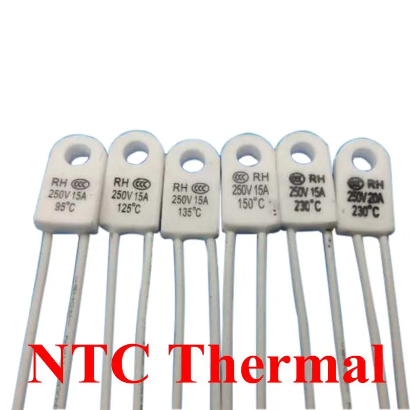 RH 95C 115C 125C 130C 135C 150C 180C 230C 240C градусов RH среза температурный предохранитель 15A 250V мотор вентилятора Термопредохранитель