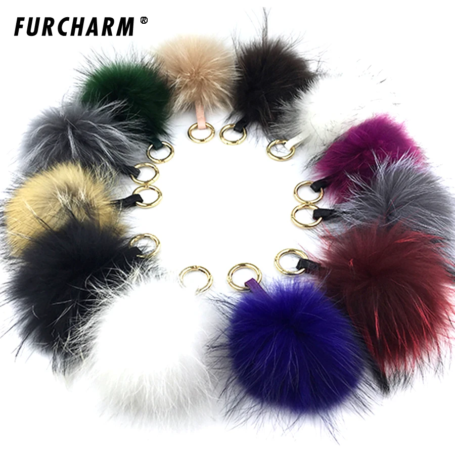 15 см меховой брелок для девочек модные мягкие кожаные мяч из натурального меха