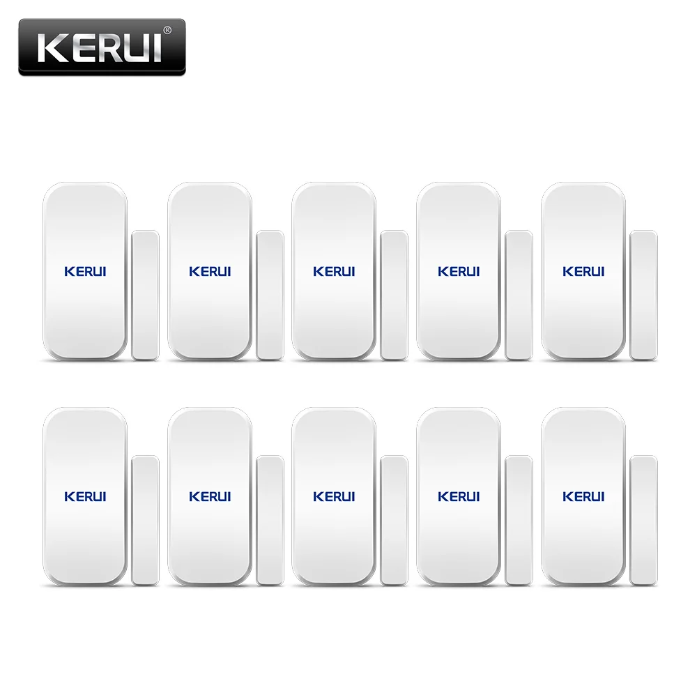 10 шт./лот KERUI интеллигентая(ый) Беспроводной зазора двери окна магнитный Сенсор детектор 433 МГц для W20 W193 W18 сигнализации Системы