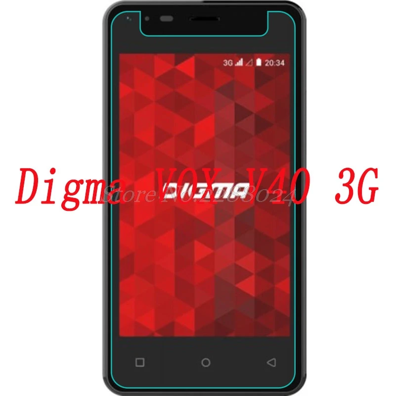 Закаленное стекло 9H для смартфона Digma VOX V40 3G взрывозащищенная защитная пленка
