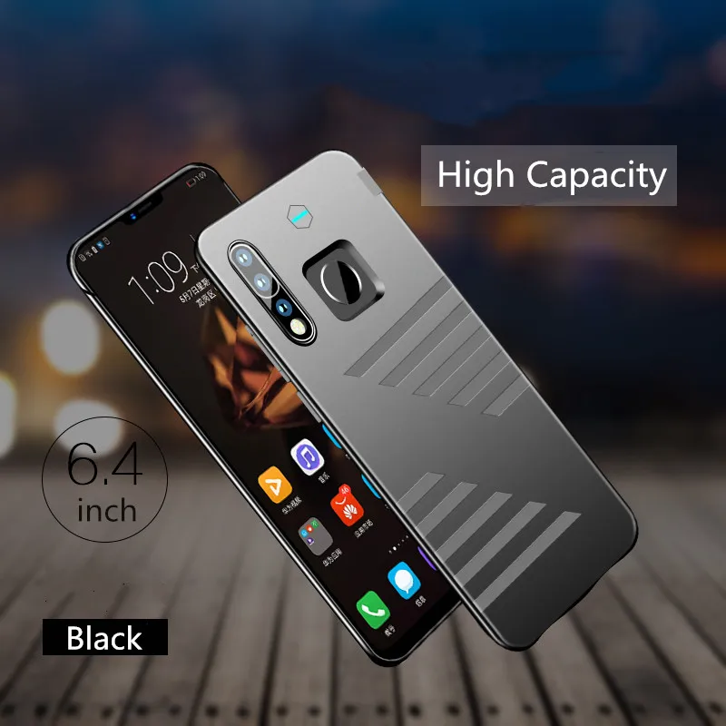 NTSPACE Беспроводное зарядное устройство Чехлы для huawei Nova 4 корпус батареи 6800 мАч Внешний портативный Банк питания зарядный чехол - Цвет: Black