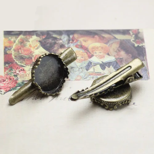 Стеклянная камея кабошон круглый ободок лоток Бобби клип шпильки зажим для волос