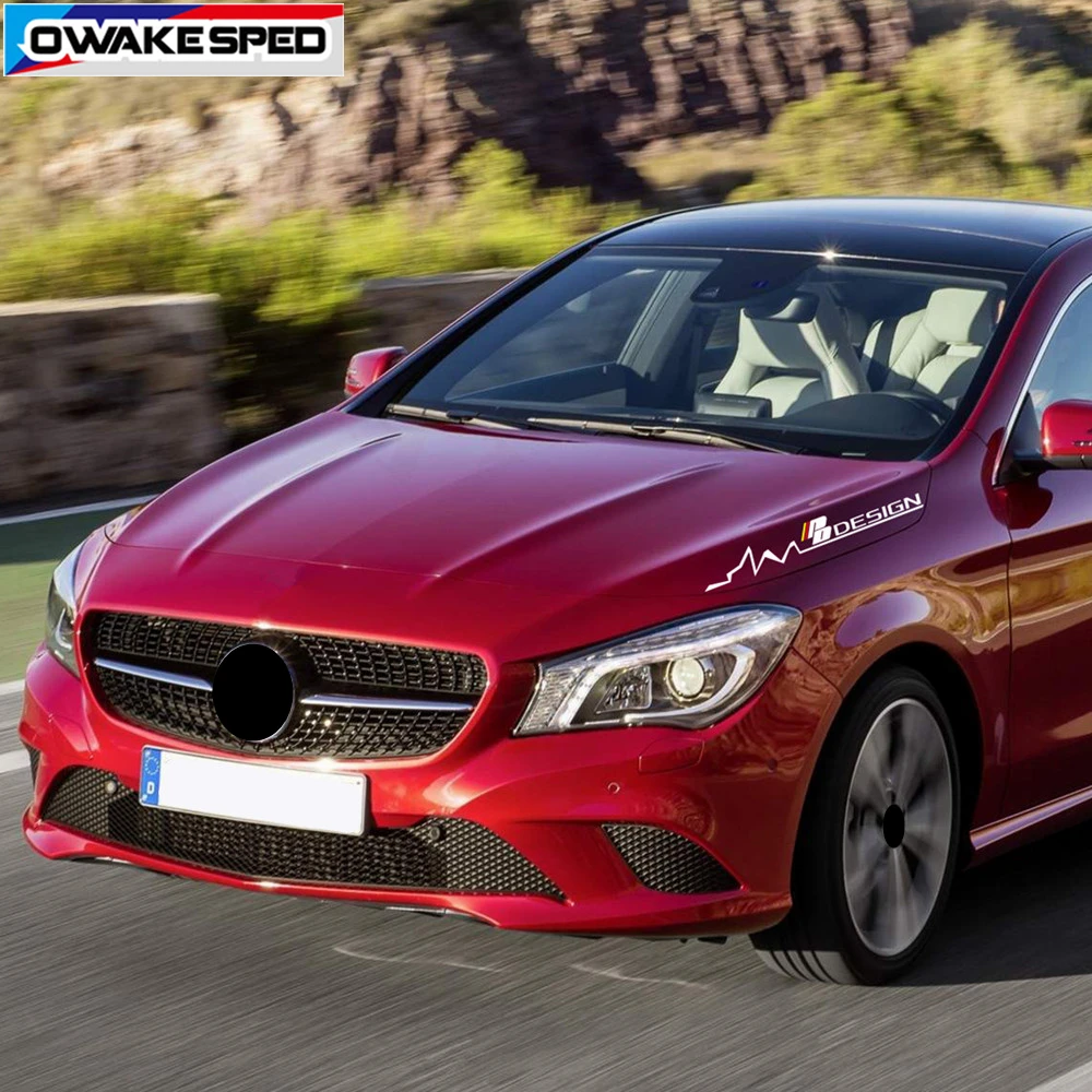Дизайн капот Наклейки Автомобиля Крышка двигателя наклейки для Mercedes-Benz AMG A/B/C/E класс GLA CLA GLE W203 W204 W211 W213 W214
