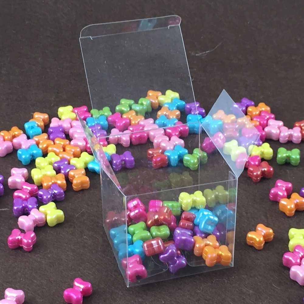 Оптовая пластиковая коробка из ПВХ 5*5*5 см прозрачная упаковка Подарочная коробки