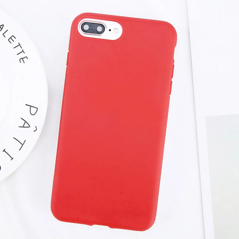 Fexcel мягкий чехол TPU для iPhone 5 5S SE 6 6S 7 8 Plus X XR XS Max ультра тонкий Карамельный цвет 360