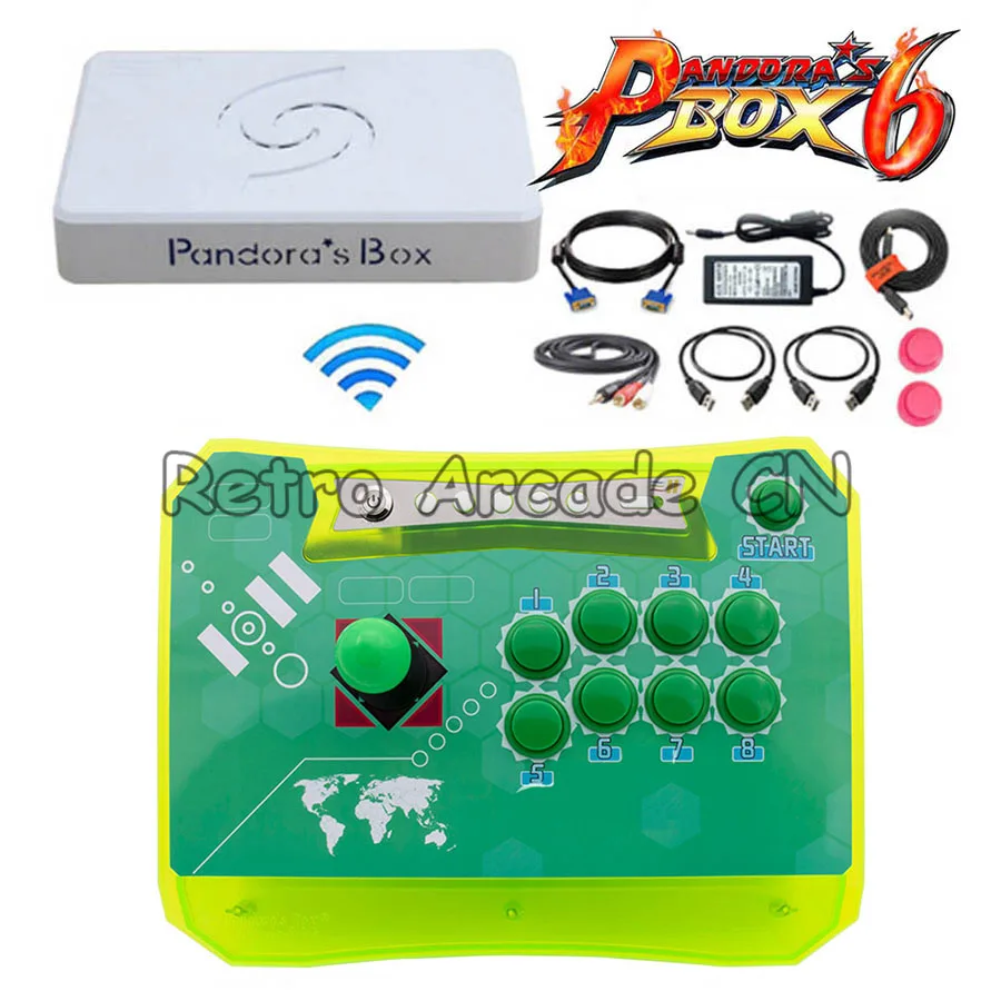 1 игрок Pandora's Box 6 беспроводная аркадная мини консоль Pandora 1300 в несколько игровых
