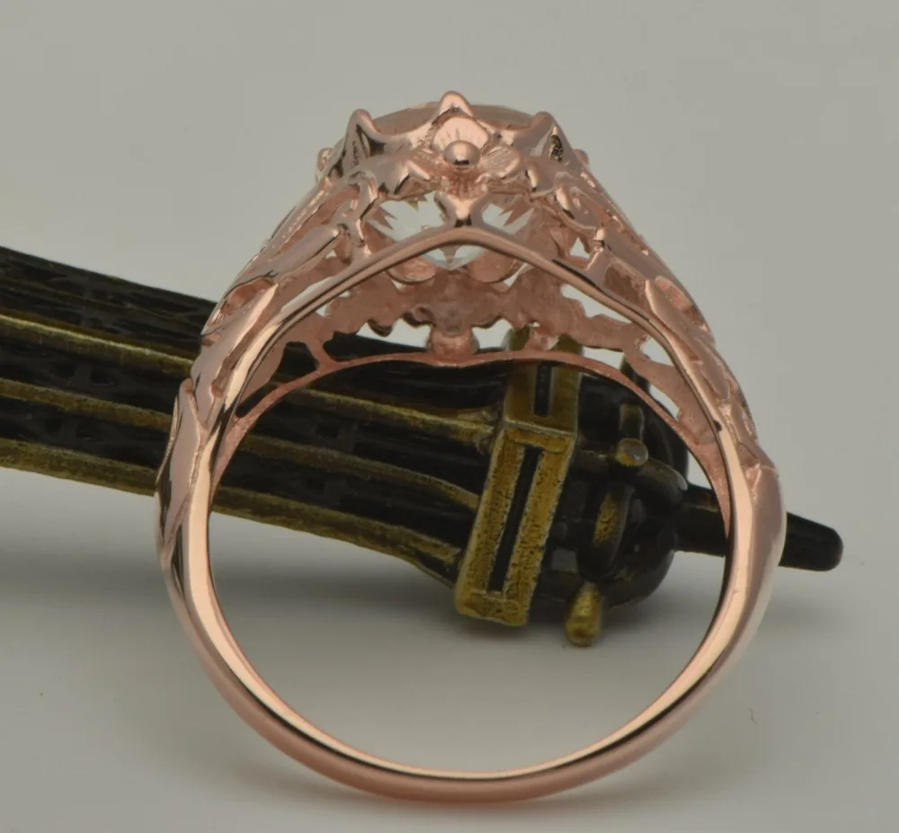 Кольца на помолвку из розового золота ms 14 k натуральный белый топаз бесплатная