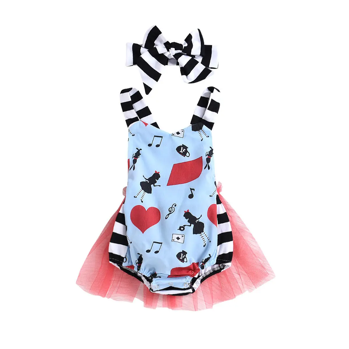 Кружевное боди без рукавов с цветочным принтом для новорожденных девочек лето 2018