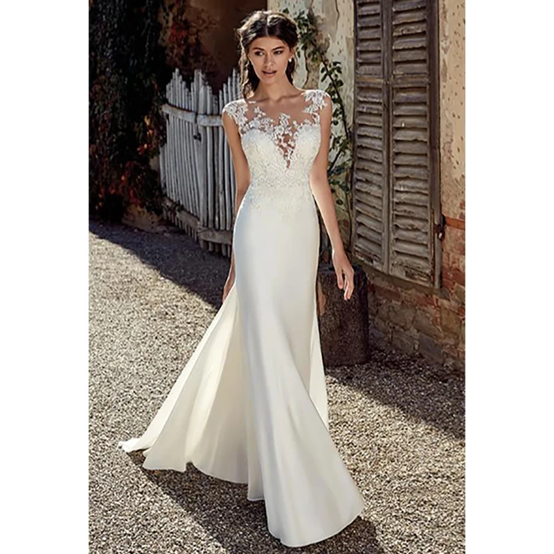 2019 новая дизайнерская пляжная Свадебные платья Русалочки сексуальный кружевной