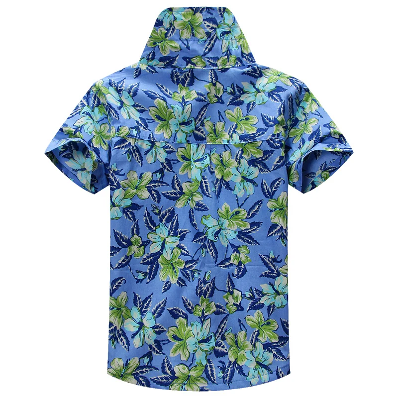 Хлопковая рубашка с цветочным принтом гавайская aloha для мальчиков T1512|shirts for boys|aloha