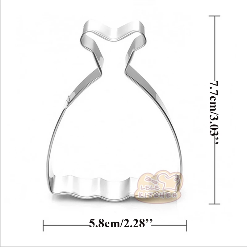Цельнокроеное платье для принцессы резак печенья из молд-металла вечерние