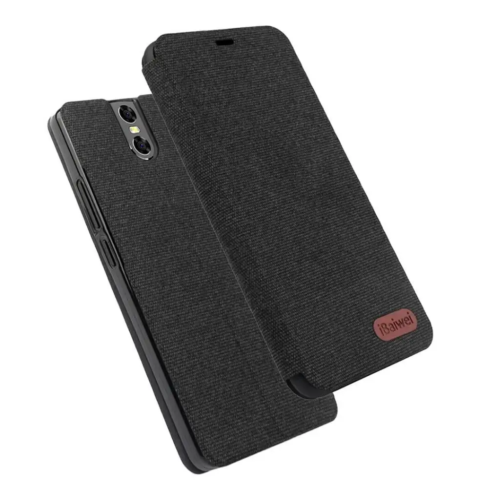 Doogee BL7000 чехол с откидной крышкой Роскошная подставка тканевая кожа Силиконовая