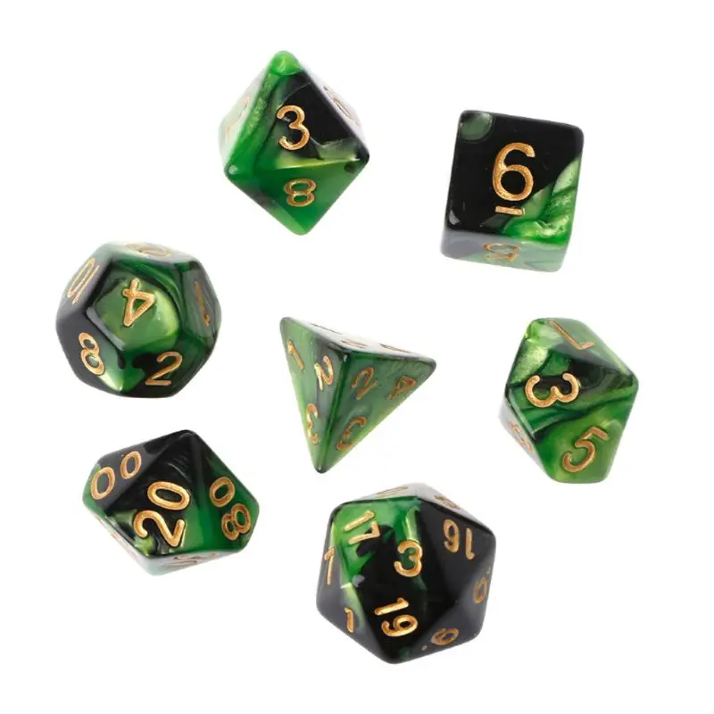 Игральные кости для настольных игр 5x7-Die Series двухцветные DND ролевая игра MTG с