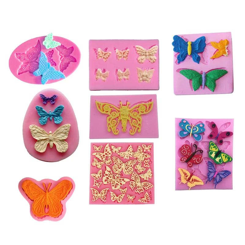 Многие бабочками и кружевом для малышей Пособия по кулинарии Инструменты Fondant