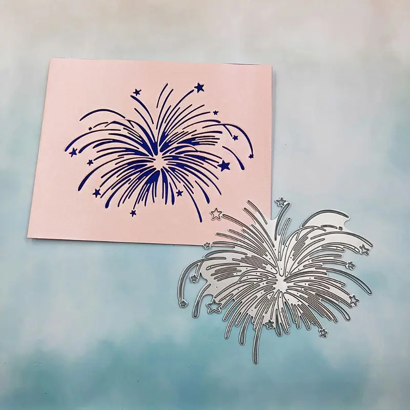 Романтический трафарет из углеродистой стали с изображением фейерверка