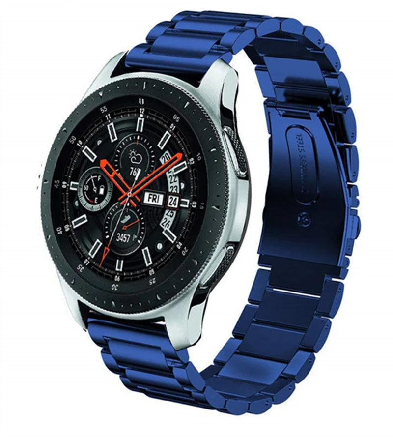 Для gear S3 Frontier/Galaxy Watch 46 мм ремешок 22 мм нержавеющая сталь соединяющий ремешок браслета для samsung gear S3 классические Смарт-часы