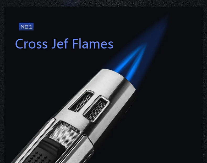 Оригинальная надувная Зажигалка honest gas cross jet blue jet, ветрозащитная Зажигалка для сигар, кухонный/наружный инструмент