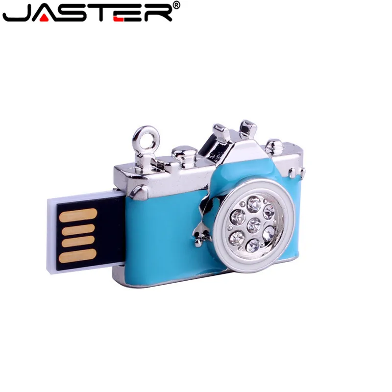 JASTER Металлическая Имитация кристаллическая камера USB 2 0 накопитель Оригинальная