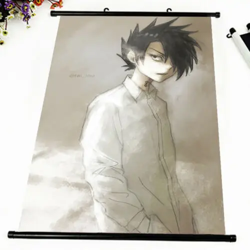 Аниме постер Yakusoku no Neverland Сексуальная настенная прокрутка печатная картина