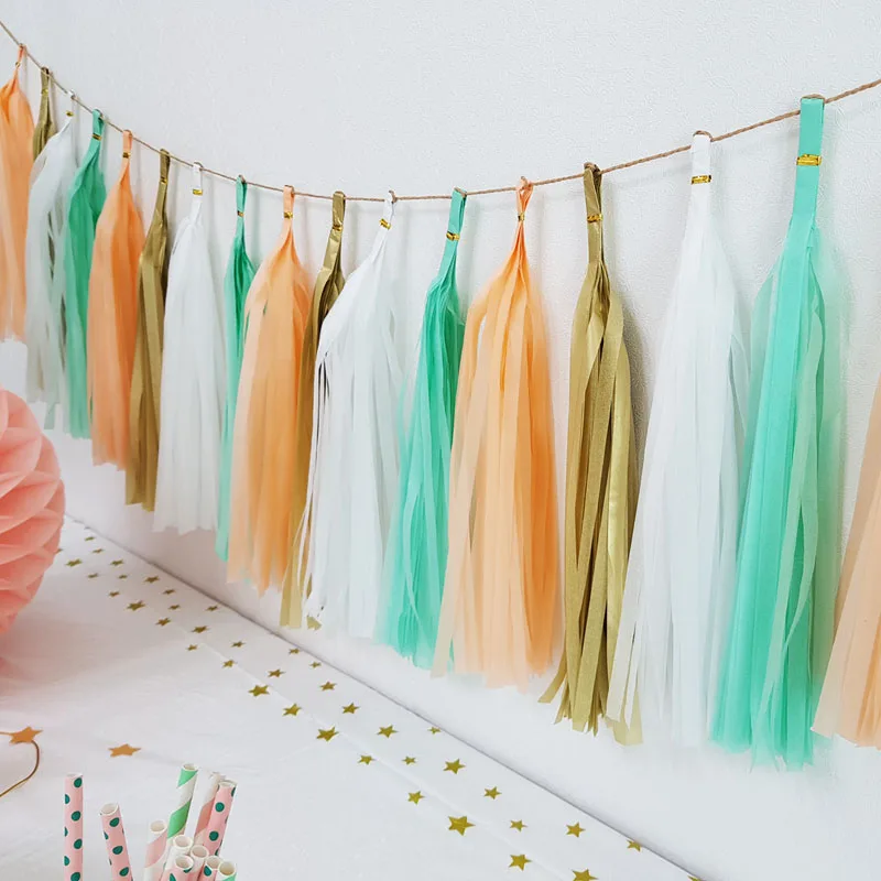 12*35 см кисточкой с днем рождения свадьба Вечеринка гирлянда детский душ