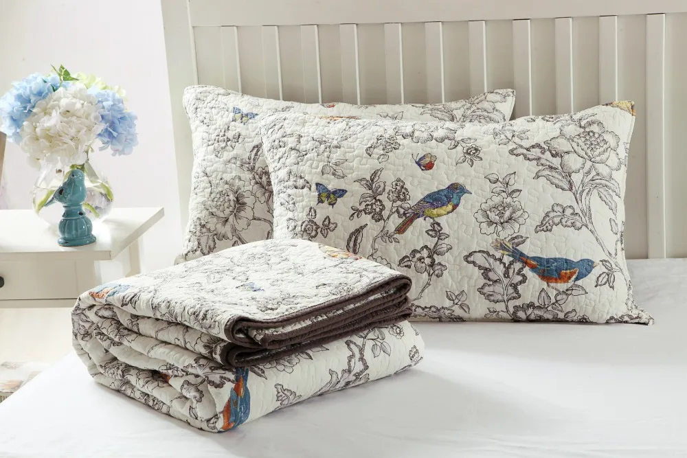 CHAUSUB простые комплекты одеял комплект из 3 предметов хлопковая покрывало для