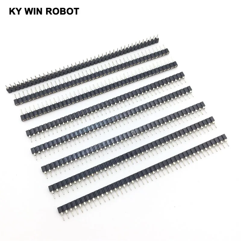 10 шт./лот 1x40 Pin 2 54 мм Однорядный 40 Круглый Женский контактный коннектор Бесплатная
