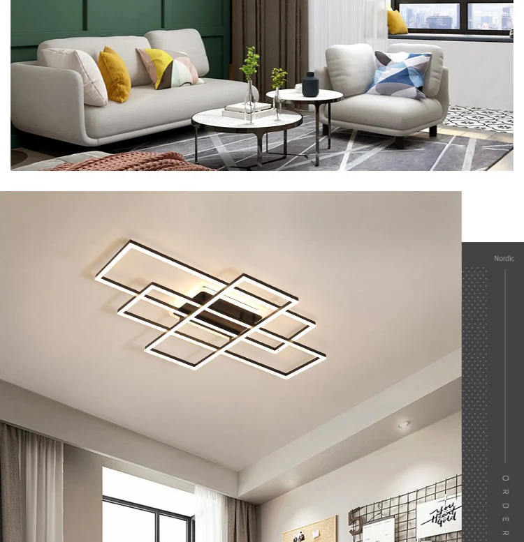 Люстра освещение для гостиной спальни Luminarine avize lustre de plafond современная алюминиевая волна Lustre Avized люстра