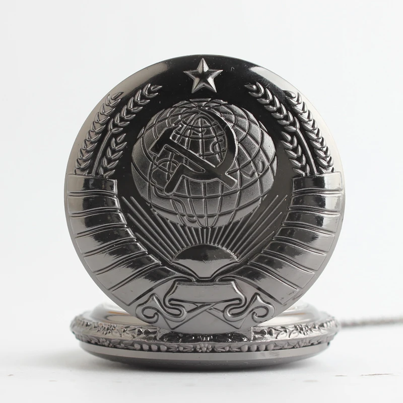 Бронзовые винтажные античные русские советские кварцевые карманные часы с