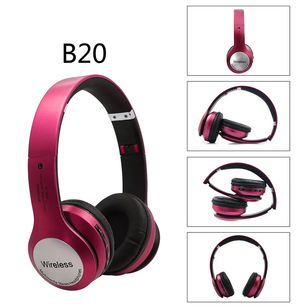 D HIPERDEAL B20 беспроводные наушники Bluetooth 4,1 гарнитура шумоподавление над ухом с микрофоном игра музыка телефон Наслаждайтесь BAY07 - Цвет: D