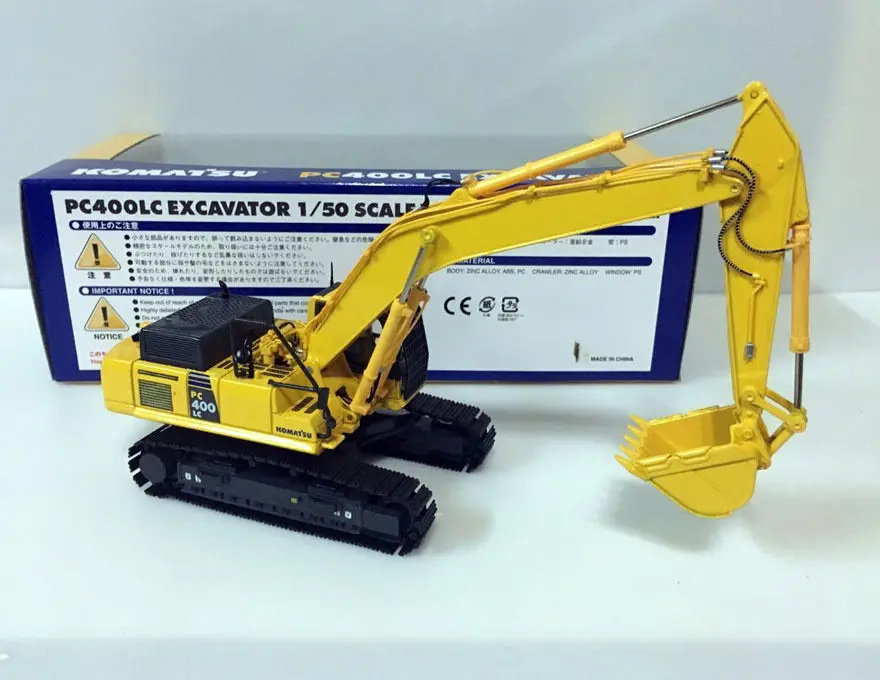 Редкий! Экскаватор Komatsu PC400LC строительная модель масштаб 1/50 литой под давлением