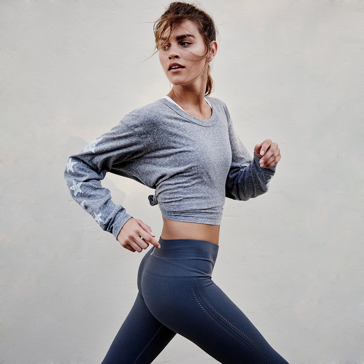 Лимон 2018 бренд Для женщин серый/черный с принтом звезд Повседневное футболки