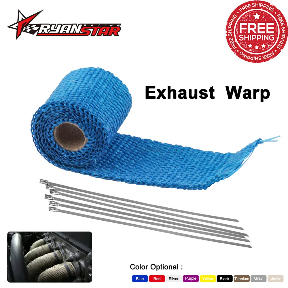 Бесплатная доставка 2 &quotx 1 м производительный глушитель лента коллектор Downpipe