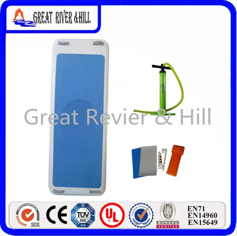 Надувной воздушный коврик для йоги на воде плавающая доска плавающий