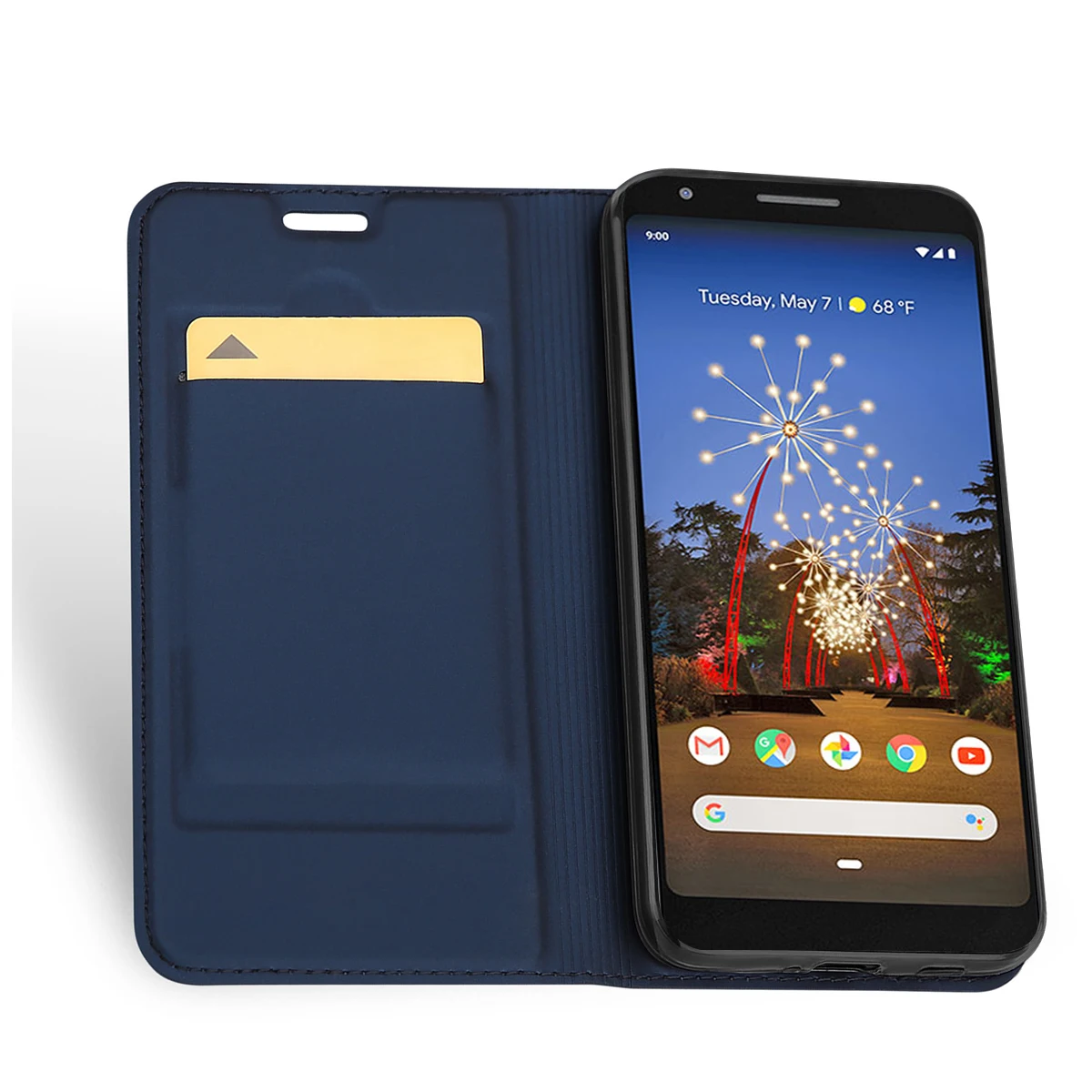 Магнитный чехол книжка из искусственной кожи для Google Pixel 3A XL защитный бумажник с