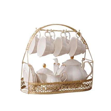 Горячая продажа керамический набор кофейных чашек с Европейским чайным