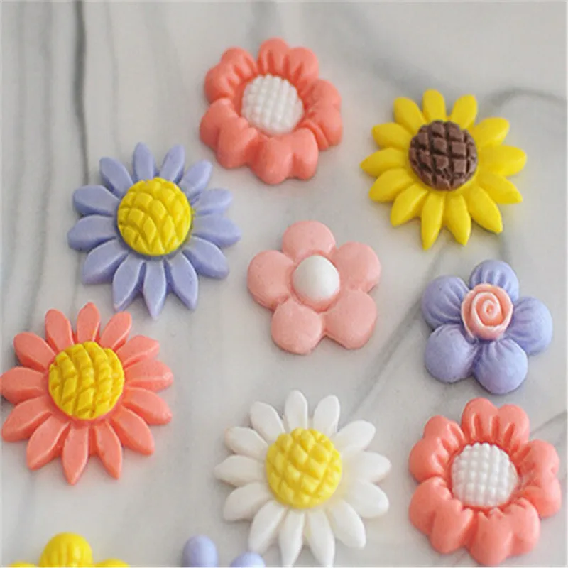 1Pc Flower Silicone Mold Fondant Cake Decorating Tools Cute Sun Chocolate Baking | Дом и сад