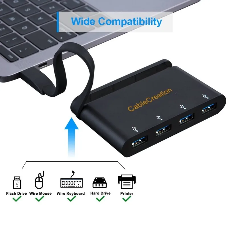 USB C концентратор 3 0 Type (Совместимость с Thunderbolt 3) к адаптеру 4 поддержка OTG
