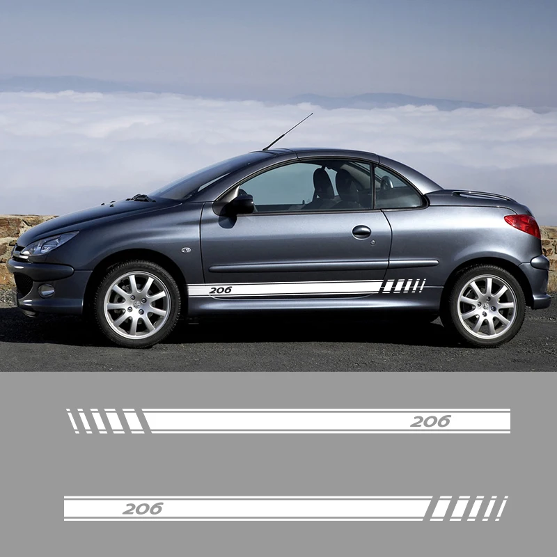 2 шт. виниловые наклейки на двери автомобиля Peugeot 206 | Автомобили и мотоциклы