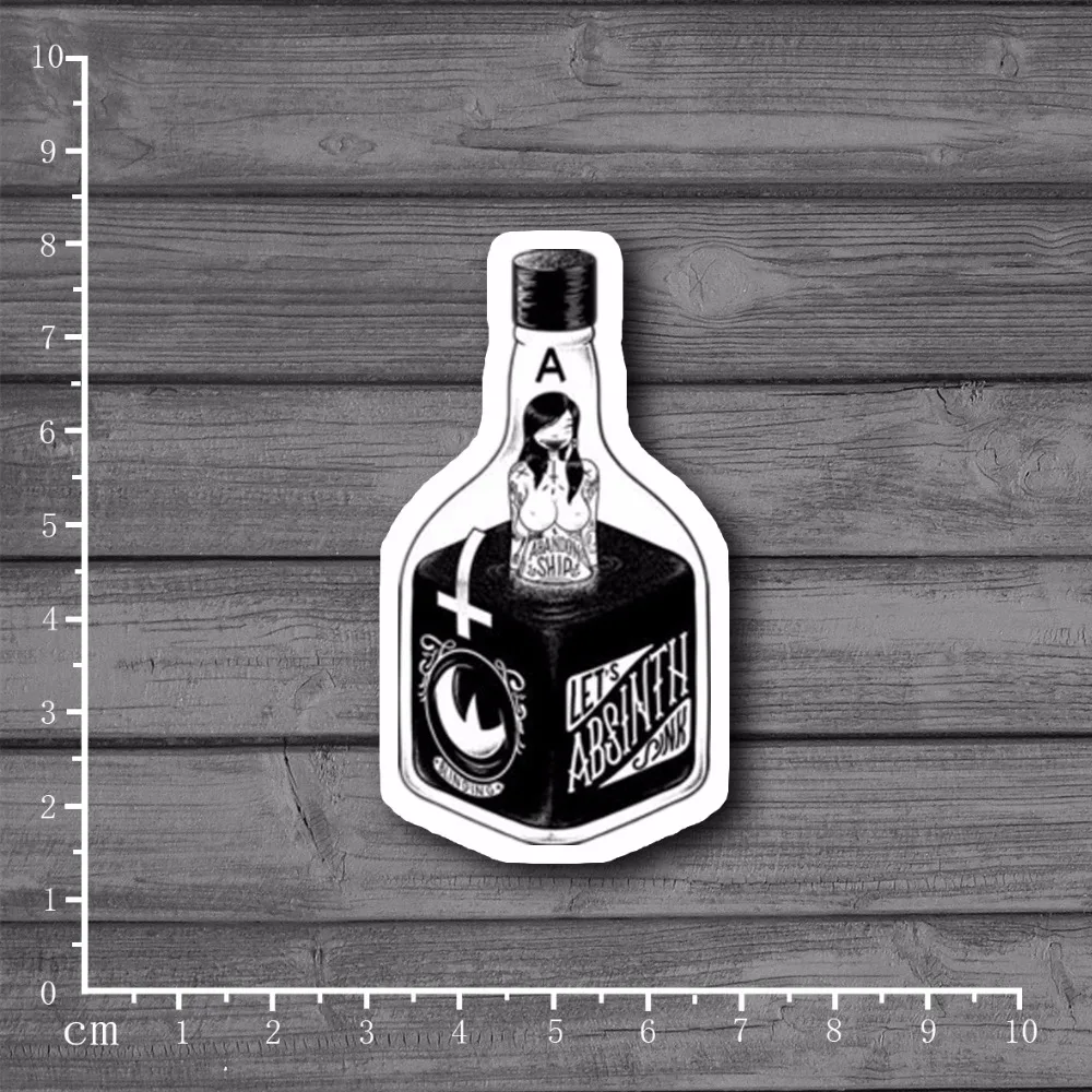 

Эксклюзивный Absinthe Bar искушение водонепроницаемый на ноутбук для автомобильного стайлинга индивидуальный дизайн стикер для ноутбука скейт...