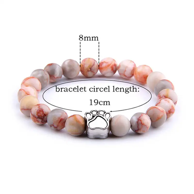 Лечебный красочный браслет из натурального камня в полоску с бусинами агата