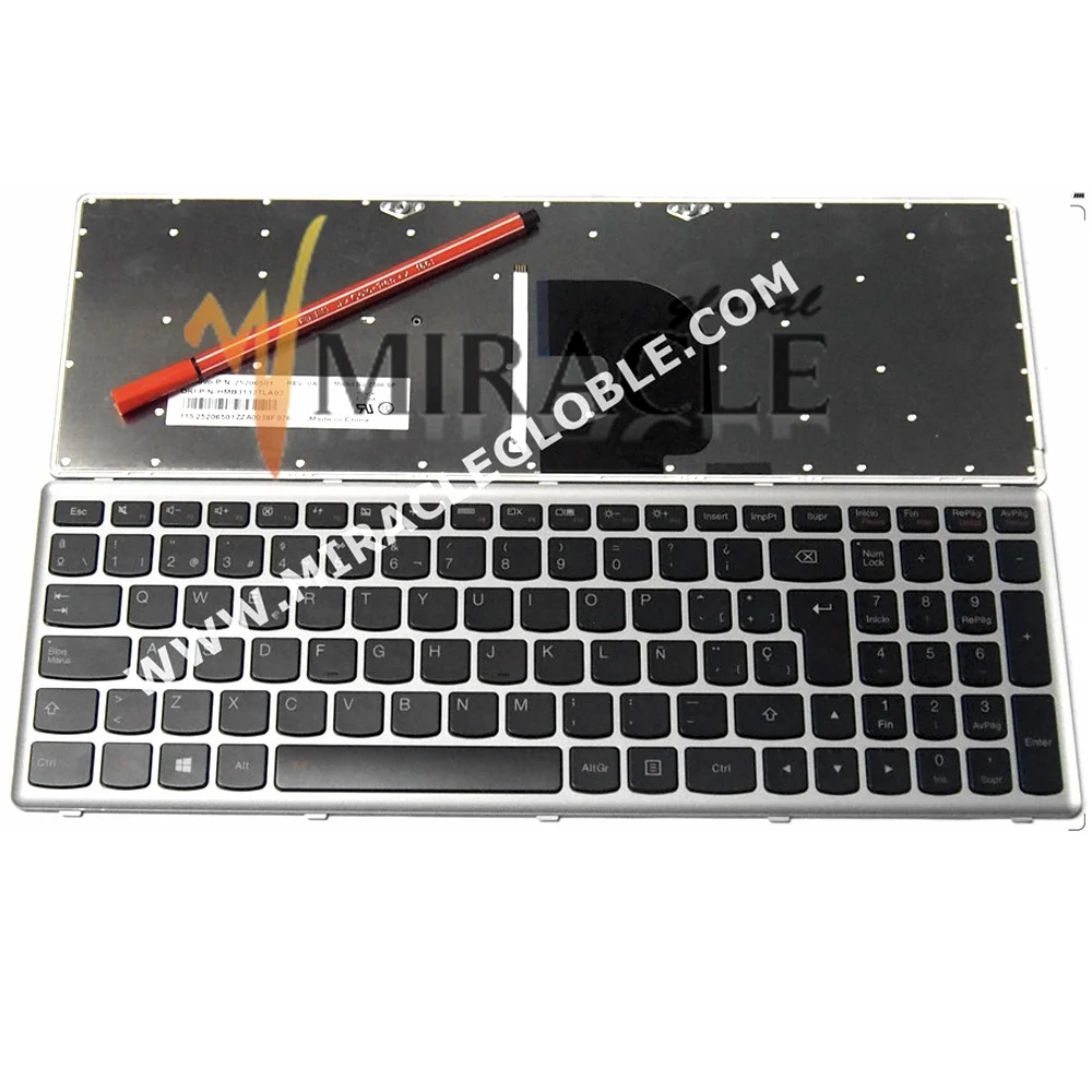 Новая испанская клавиатура с подсветкой для ноутбука lenovo IdeaPad Z500 Z500A Z500G P500 P500A 25-206237 PK130SY1F SP Клавиатура