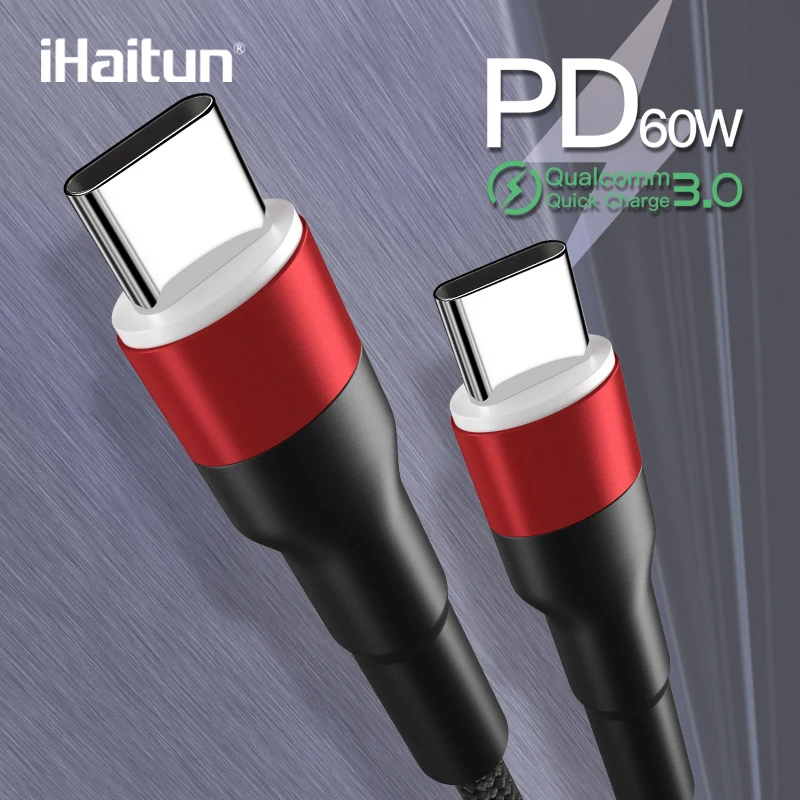 iHaitun мода USB кабель провод для зарядки Type C быстрая зарядка телефона Huawei Hornor P30 Xiaomi