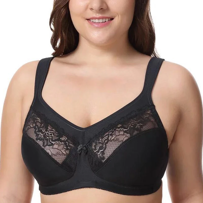 36, 38, 40, 42, 44, 46, 48 C D DD, E, F, BAICLOTHING, большой размер, женский бюстгальтер-минимайзер без подкладки