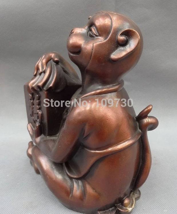 Бесплатная доставка 002775 9 &quotкитайский год зодиака чистая бронза фэншуй JiXiang Happy